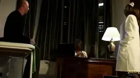 Nurse seduces doctor and patient in threesome