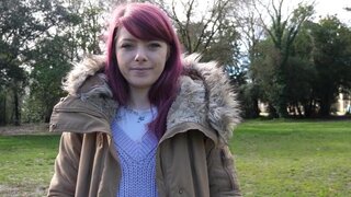 Redheaded cutie is ready to show us what she's got