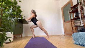 stretching in bodysuit avi