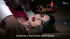 Desi Bhabhi Got Fucked by Truck Driver Before Diwali