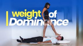WEIGHT OF DOMINANCE – FAN BECOME A SLAVE| Mistress Enola [ Stomach Trampling Real Slave ]