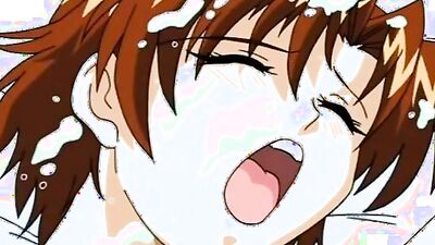 Watch this foxy redhead with short hair take on a massive futa dick in anime porn