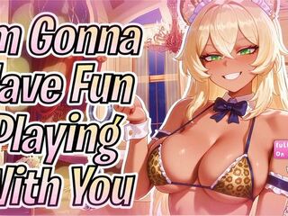 [F4M] Toyed With By A Competitive Cougar Catgirl Maid ‍[Horny ASMR}