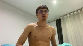 SLIM TWINK GETTING HORNY AND WANKING HIS DICK