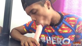Latin Twink Jason Stroking His Cock