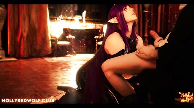 Her cosplay blowjob left me gagging deep throating her succubus lips