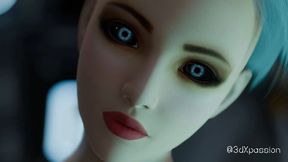 Sci-fi fantasy: Female android's full backdoor fucking