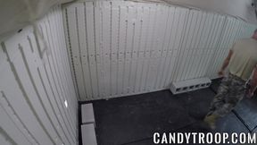 Military hunks anally hazing new members in the barracks