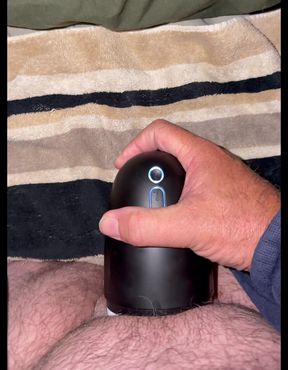 2 loads cum lube blowjob toy stroker