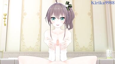 White swimsuit spa threesome cumshot anime game