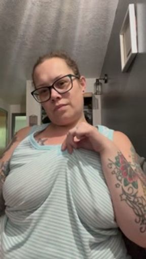 BBW stepmom milf wake and bake 420 JOI cum with me
