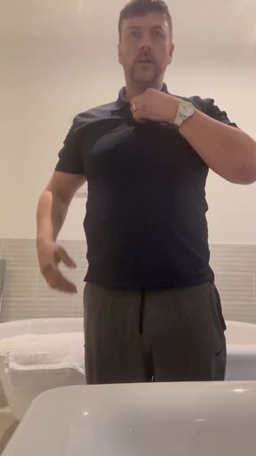Horny Man in the Bathroom