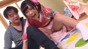 Discover New Year's Kimono Beauties Four-Color Sex Game with Nako Sudo and Kaho Morisaki