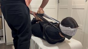 Nice and tight tape hogtie