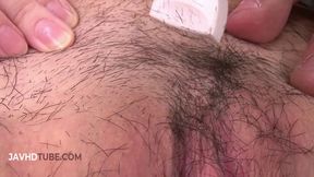 Hina Maeda's Shaved Pussy in an Erotic Japanese Close Up Amateur Scene with Fingering