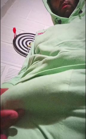 Quick release in my sport shorts and hoodie