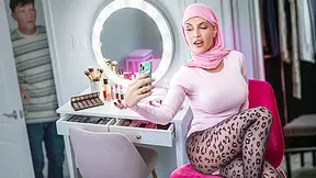 Damon Dice, Krystal Sparks And Rion King In Anniversary Surprise: Not-so-shy Hijab Wife Spitroasted!