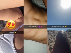18 year old cheats on her boyfriend on Snapchat and takes Hot Doggy Style