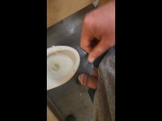 Great piss after drinking red bull