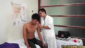 Slim Asian Twink Takes It Deep as Geek Doctor Delivers Steaming Anal Pleasure – 18+