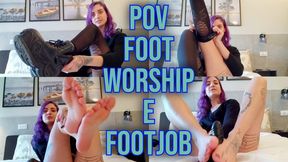 LILLI BAYLE - POV Foot Worship e Footjob