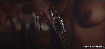 MILF Salli Richardson-Whitfield gives amazing blowjob in Posse  with small tits and expert handjob skills