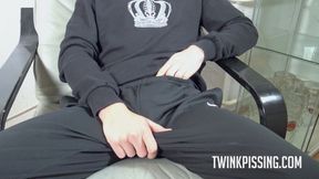 Alex (18) - Cute German Twink Boy Pissing and Jerking off