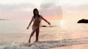 Naughty Beach Adventure - Seductive Asian Babe's Hot Summer Fling