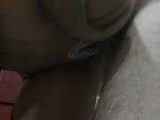 sex with amputee in pantyhose on her knees