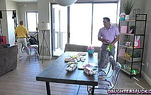 Cecelia Taylor and Katie Kush Group Sex with Dads