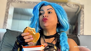 Jinx Cosplay Eating Fetish &ndash_ Belly Sounds, Burps and Vore Fantasy