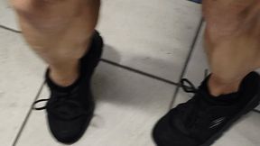 Tempest calves in green shorts