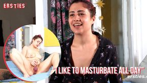Ersties - Nala From Barcelona Pleases Herself With a Glass Dildo