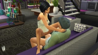 Sims 4 - Big stepbrother Wicked Edition Ep8: foursome in the living room