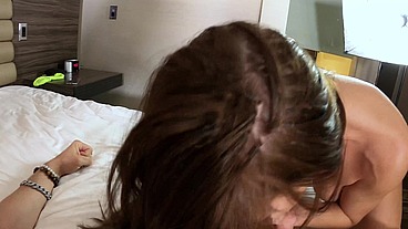 My Wife Brought My Favorite Pornstar for Wild Hotel Threesome