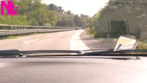 Dangling on the Passenger Seat in the Car