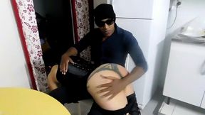 the whore is found in the department and gives her a lesson to educate her 1