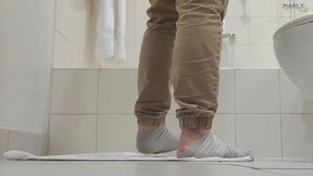 step gay dad - bath buddies - hot house with sexual tension so thick it ends up all over stepdad s sexy toes - manlyfoot