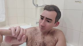 step gay dad - bath buddies - hot house with sexual tension so thick it ends up all over stepdad s sexy toes - manlyfoot