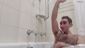 step gay dad - bath buddies - hot house with sexual tension so thick it ends up all over stepdad s sexy toes - manlyfoot
