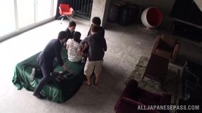 Nana Ogura in Hot Stockings – Teen 18+ Sucks & Seduces Hard