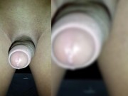 Throbbing cumming cock slow motion
