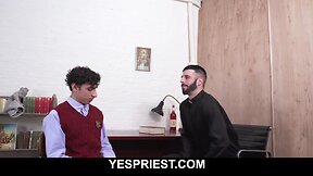 Forbidden Gay Fantasy: Hung Twink Spanked & Taken by Catholic Priest