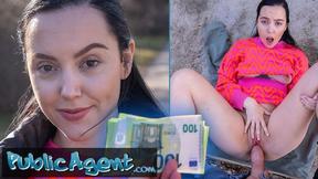 ”Seduced Spanish Brunette's Outdoor Sex”