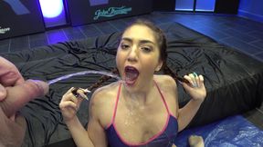 Horny Brunette Needs Ass Fuck and Piss