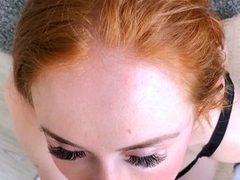 Amateur brunette teen blowjob and cumshot