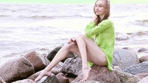 ”Skinny Ballet Dancer Annett Touches Her Beautiful Naked Body!”