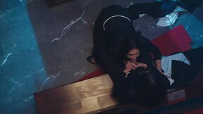 Young petite ladyboy Vixi Rafi gets fucked by a trans nun