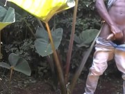 AFRICAN MAN ALMOST CAUGHT JERKING OFF IN PUBLIC