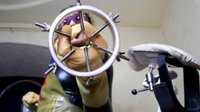 Femdom Doctor Mistress Eva Uses Toys on Her Busty Latex Playmate